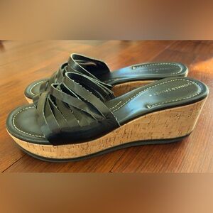 Donald J. Pliner “Sheena2” cork wedge sandal. Size 7.5